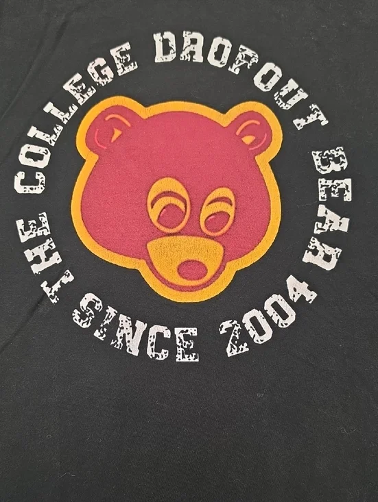 Kanye West THE COLLEGE DROP OUT BEAR SINCE 2004 T SHIRT! LARGE - Picture 4 of 10